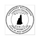Notaris Public New Hampshire Zelfinktende Stempel (Design)