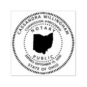 Notaris Public Ohio Zelfinktende Stempel (Design)