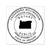 Notaris Public Oregon Zelfinktende Stempel (Design)