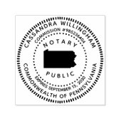 Notaris Public Pennsylvania Zelfinktende Stempel (Design)