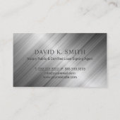 Notaris Public Professional Metallic Visitekaartje (Achterkant)