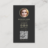 Notaris Public Signing Agent Consultant Zwart Goud Visitekaartje (Achterkant)