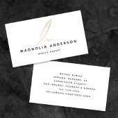 Notaris Public Signing Agent Roos Gold Foil Quill Visitekaartje