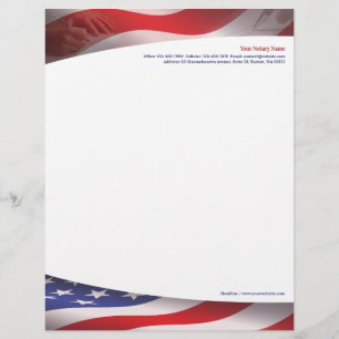 Notaris Public USA Letterhead Custom Briefhoofd
