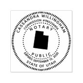 Notaris Public Utah Zelfinktende Stempel (Design)