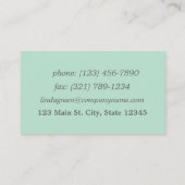 Notaris publiek groen visitekaartje (Achterkant)