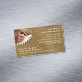 Notaris publiek magnetisch visitekaartje (Voorbeeld)