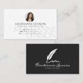 Notaris publiek/mobiele notaris - Moderne foto Visitekaartje (Voorkant / Achterkant)