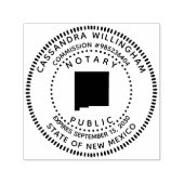 Notaris publiek New Mexico Zelfinktende Stempel (Design)