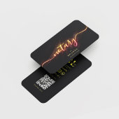 Notaris publiek Script Monogram QR Visitekaartje