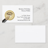 Notaris publiek visitekaartje (Voorkant / Achterkant)