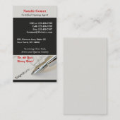 Notaris publiek Visitekaartje (Voorkant / Achterkant)