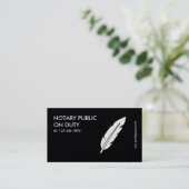 Notaris publiek visitekaartje (Staand voorkant)
