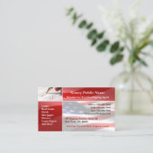 Notaris publiek Visitekaartje (Staand voorkant)