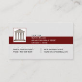 Notaris publiek Visitekaartje (Achterkant)