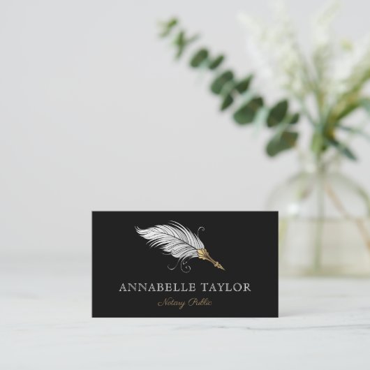 Notaris publiek visitekaartje (Staand voorkant)