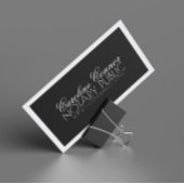 Notaris Publiek Zwart-wit Bold Design Kaart Visitekaartje