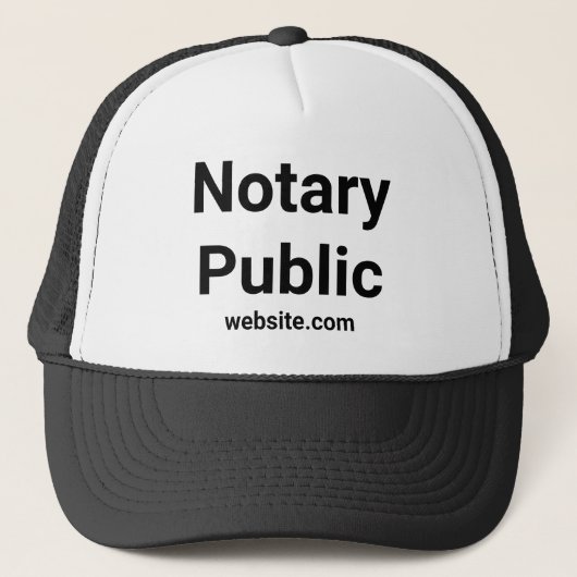 Notaris Publieke Bedrijfsvacature Website Jouw tek Trucker Pet (Voorkant)