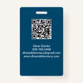 Notaris Publieke ID Badge (Achterkant)