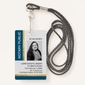 Notaris Publieke ID Badge (Voorkant met draagriem)