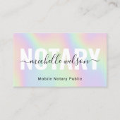 Notaris publieke lening ondertekenaar Classy Typog Visitekaartje (Voorkant)