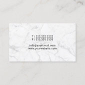 Notaris Publieke Minimalistische Handtekening Witt Visitekaartje (Achterkant)