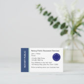 Notaris publieke Visitekaartjes (Staand voorkant)