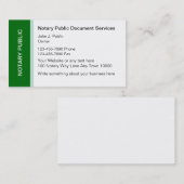 Notaris publieke Visitekaartjes (Voorkant / Achterkant)