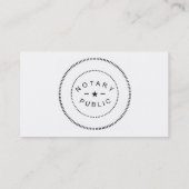Notaris publieke Visitekaartjes (Achterkant)
