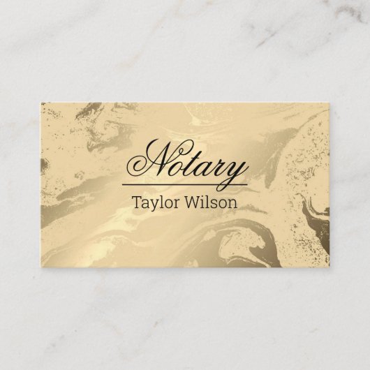 Notaris QR code luxe goud marmer professional Visitekaartje (Voorkant)