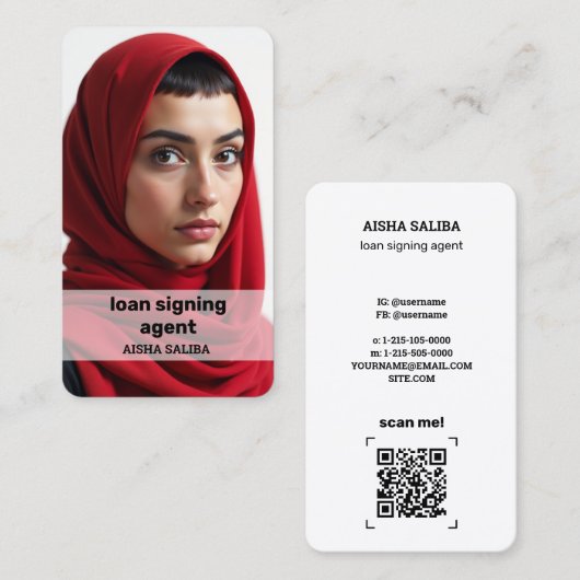 Notaris QR Visitekaartje (Voorkant / Achterkant)