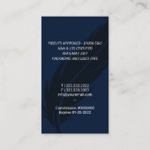 Notaris remmer voor ondertekening van leningen Vee Visitekaartje (Achterkant)