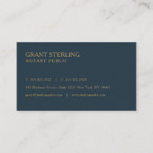 Notaris Scheepskompas  Visitekaartje (Achterkant)