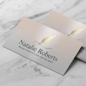Notaris Signing Agent Gouden Quill Elegant Zilver Visitekaartje