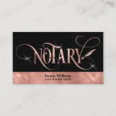 Notaris tekenend hypotheekverzekeringsagent visitekaartje (Voorkant)