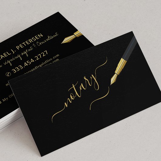 notaris van notaris voor mobiele notaris visitekaartje