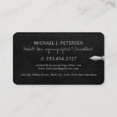 notaris van notaris voor mobiele notaris visitekaartje (Achterkant)