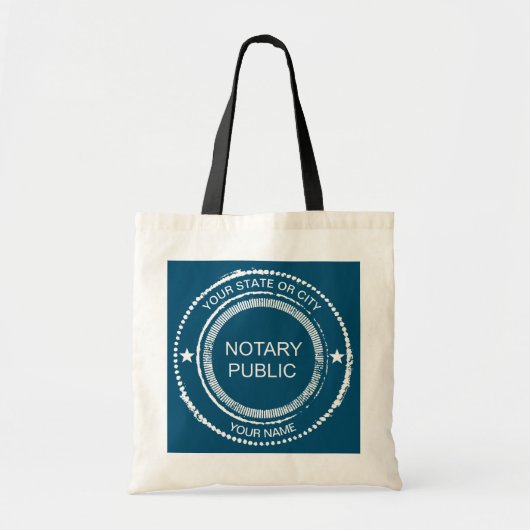 Notaris verzegeld door de overheid Gepersonaliseer Tote Bag (Voorkant)