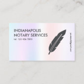 notaris visitekaartje (Voorkant)