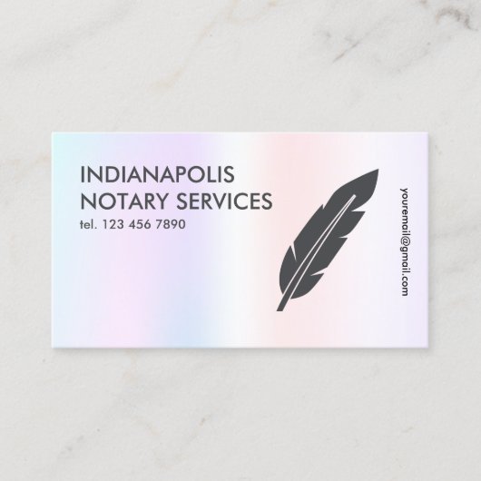 notaris visitekaartje (Voorkant)