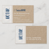 Notaris Visitekaartje (Voorkant / Achterkant)