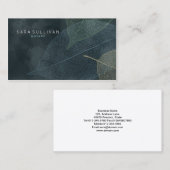 Notaris Visitekaartje Grunge Leaf Aderen (Voorkant / Achterkant)