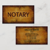 notaris-Visitekaartje van Antiek houtnerven Visitekaartje (Voorkant / Achterkant)