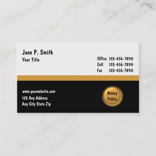 Notaris Visitekaartjes_2 Visitekaartje (Voorkant)