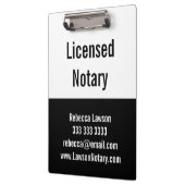 Notaris Zwart Wit Promo Pro Klembord (Links)