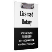 Notaris Zwart Wit Promo Pro Klembord (Rechts)