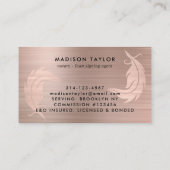 Notarisagent Roos goudpenseel Visitekaartje (Achterkant)