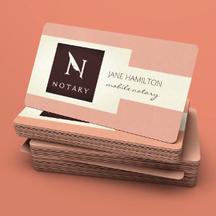 Notarisagent voor ondertekening visitekaartje