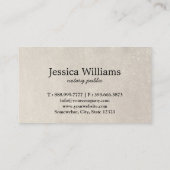 Notarisch Openbaar Elegant Manuscript Gewoon Visit Visitekaartje (Achterkant)