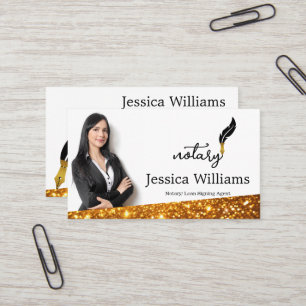 Notarisch Openbaar Elegant Manuscript Gewoon Visit Visitekaartje